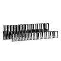 Capri Tools 1/4 in. Drive 12-Point Shallow and Deep Socket Set, Metric, 4 to 15 mm, 26-Piece CP16100-26MSD